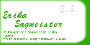 erika sagmeister business card